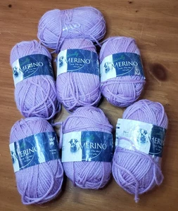 7 madejas NATURALLY mezcla de lana merino e hilo de seda, lavanda #102 - Imagen 1 de 3