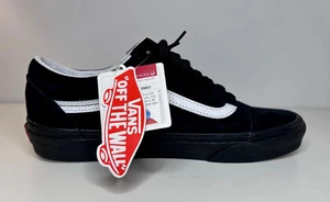 VANS HEIQ Eco Dry Low Top Black White Accent Suede Shoes Mens 8.5 Womens 10 New - Picture 1 of 5