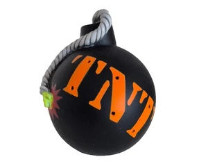 TNT Bomb Stress Ball 1999 Lanard Toys Vintage Stress Ball Round Bomb - Rare - Picture 1 of 12