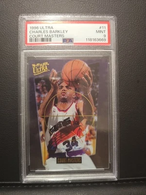Fleer Ultra Court Masters #11 1996 Charles Barkley PSA 9 SP Case Hit Suns Foto 1 de 2