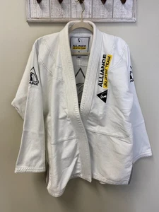 Alliance Jiu Jitsu Team white jacket, pants, and belt - Picture 1 of 7