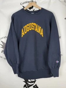 Vintage Champion Sweatshirt Herren Large Augustana Reverse Weave Crewneck 90s - Bild 1 von 4