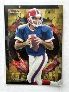 2024 Topps Finest Doug Flutie /20 rifrattore oro RARO #204 calcio NFL Bills - Foto 1 di 2