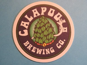 Bier Sammlerstück Untersetzer: CALAPOOIA Brewing Co ~ Albany, OREGON - Hopfenknospe winkt - Bild 1 von 2