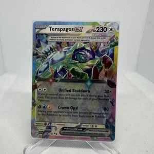 Tarjeta Pokémon Terapagos ex 128/142 Holo - Corona Estelar - Paquete Casi Nuevo Fresco - Imagen 1 de 2
