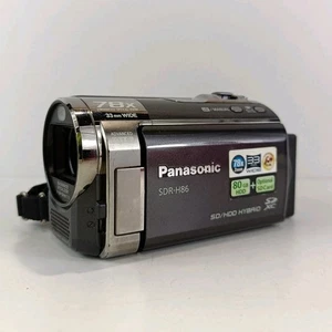 Panasonic SDR-H86 Handheld 80GB HDD Camcorder Black Tested, Compact Video Camera - Picture 1 of 16