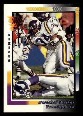 Herschel Walker 1992 Wild Card #63 Minnesota Vikings FOOTBALL *079 - Image 1 of 2