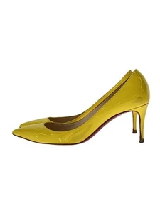 Christian Louboutin Pumps 36 Yellow Heels Used - Picture 1 of 7