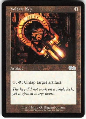 Voltaic Key U Urza's Saga USG Artifact Regular 314 MTG NM - Image 1 of 2