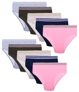 10 slip bambina mutande intimo panty bambini cotone hipster righe  - Foto 1 di 42