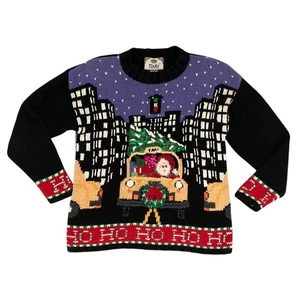 Suéter De Colección Ho Ho Ho Santa City Taxi Feo Navidad S Tiara Internacional - Imagen 1 de 13