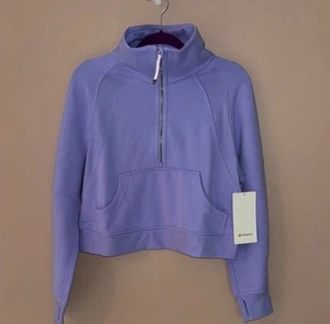 Lululemon Scuba Oversized Funnel Neck Size XS/S Lilac Smoke LISM 26889 NWT - Picture 1 of 7