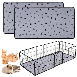 Non-Slip Washable Pee Pads for Dogs, 2 Pack 24"x47" Guinea Pig Cage Liner Ult... - Picture 1 of 9