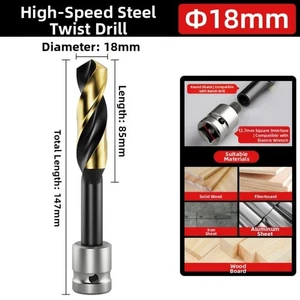 5 Piece Brad Point Drill Bit Set for High Speed Wood Drilling Applications - Picture 1 of 12