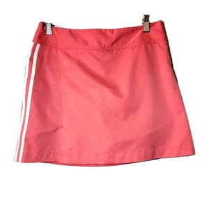 Adidas Climacool Athletic Skort Skirt Pink Size 2 Classic Stripe Golf Tennis - Picture 1 of 10