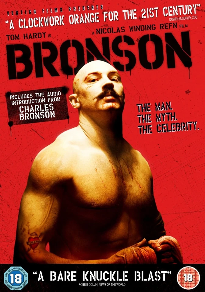 Bronson (DVD) Tom Hardy Matt King Nicolas Winding Refn Terry Stone (UK IMPORT) - Image 1 of 1