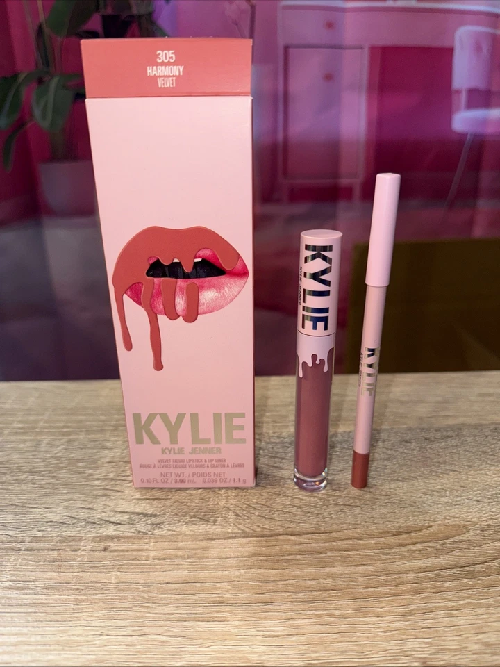 🔥NUEVO Kit de lápiz labial líquido y delineador de labios Kylie Cosmetics Velvet, 305 Harmony🔥 Foto 1 de 1