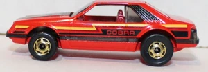 Vintage 1982 Hot Wheels Cobra Turbo Mustang Red Hot Ones Hong Kong NICE - Bild 1 von 3