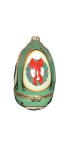 Vtg Musical Christmas Ornament/Trinket Box Wreath Mr Christmas Valerie Parr Hill - Picture 1 of 12