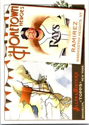 2011 Topps Allen & Ginter Manny Ramirez #HH78 Tampa Bay Rays - Image 1 of 2