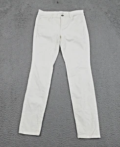 Ann Taylor LOFT Pants Womens 2 Off White/Ivory Corduroy Modern Skinny Stretch - Picture 1 of 19