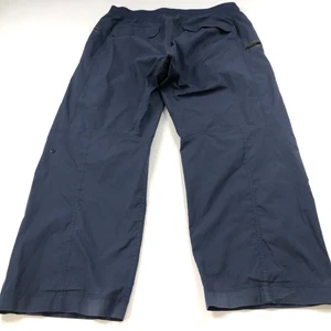 Lululemon XL (Fit 35W 29L) Athleisure Wide Leg Mid Rise Pants Blue PLS READ - Picture 1 of 18