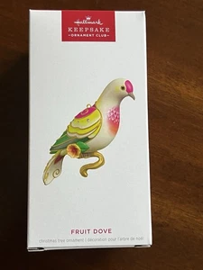 HALLMARK 2025 FRUIT DOVE BIRD MEMBER EXCLUSIVE ORNAMENT - Picture 1 of 5