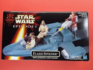 1998 Star Wars Episode 1 Flash Speeder w/ Launching Laser Cannon - Picture 1 of 15