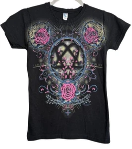 Vintage HIM Heartagram Floral Shirt Damen Größe Small 2007 - Bild 1 von 5