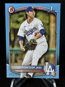 2025 Bowman #BP-51 Hyun-Seok Jang 1st Sky Blue /499 Los Angeles Dodgers Paper - Picture 1 of 2