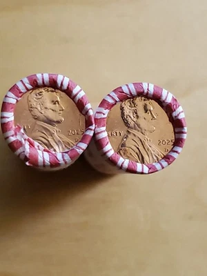 2025 D Lincoln Shield Cent Penny BU-1 Sealed Roll of 50  ~heads/tails Rolls - Image 1 of 2
