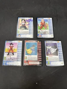 2000 Dragon Ball Z Gohan Krillin Goku Vegeta Piccolo SIGNIERT - Bild 1 von 12