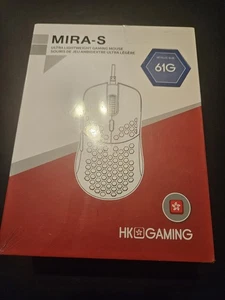 HK Gaming Mira-S Ultra Lightweight 61g Gaming Mouse Honeycomb Shell Blue Sealed! - Picture 1 of 3