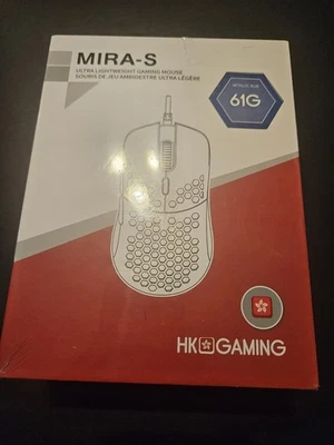 HK Gaming Mira-S Ultra Lightweight 61g Gaming Mouse Honeycomb Shell Blue Sealed! - Image 1 of 3