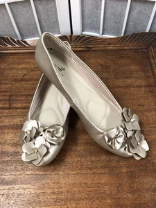 Mory, Damen, Schuhe Herbst, Silber, Gr. 8, Ballerina Style, Komfort, Flex, spitze Blumen.! - Bild 1 von 11