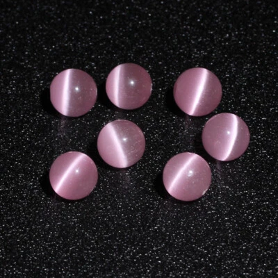 Shiny Crystal Round Faux Cat Eye Loose Bead DIY Jewellery Bracelet Making Craft - Image 1 of 4