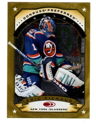 1997-98 Donruss Preferred #49 Eric Fichaud GOLD NEW YORK ISLANDERS - Image 1 of 2
