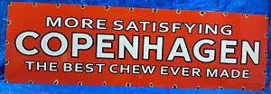 Copenhagen Porcelain Enamel Sign 24 X 80 Inches in 2 Parts - Picture 1 of 6