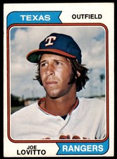 1974 Topps Joe Lovitto  VG-EX Texas Rangers #639