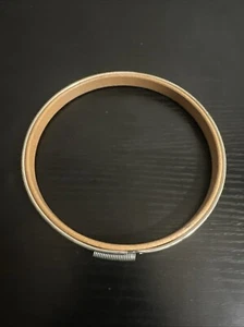 Vintage Embroidery Hoop w/Spring Tensioner Hard Wood/ Metal Frame 5 Inch Hoop - Picture 1 of 11