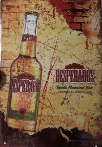 Desperados Tequila Flavored Beer Metal Sign 9x12 - Imagen 1 de 1