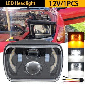 Faro LED halo DRL haz alto/bajo Fit Chevy S10 Pickup 1982~1997 5x7 7x6" H6054 - Imagen 1 de 14