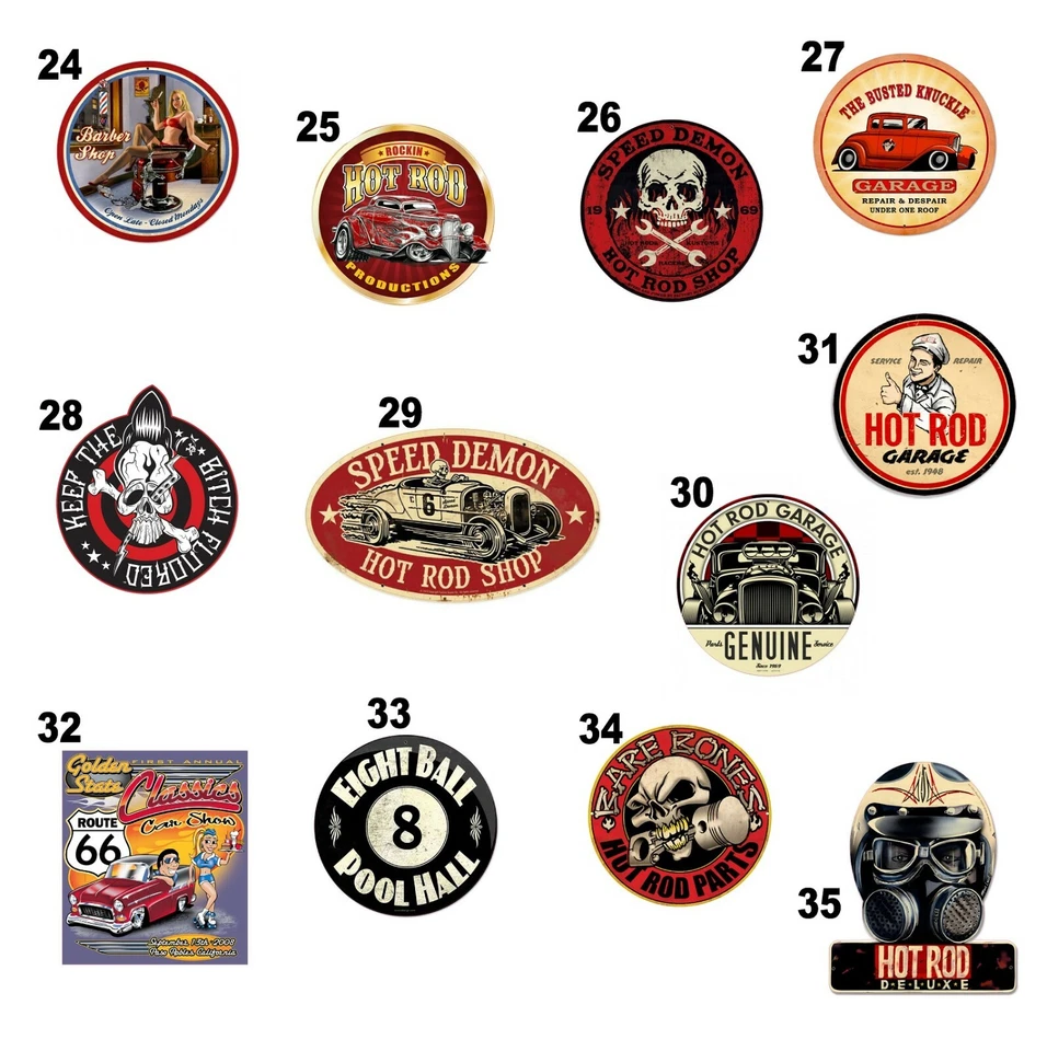 WORLDCUSTOMCHOPPER Adesivi vintage casco moto custom car auto tuning di qualità