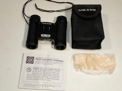 Meade Binoculars Compact - 8X21 With Case, Cloth and Instructions - Image 1 of 4