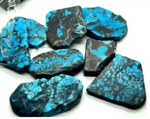 500 CT Natural Blue Spiderweb Arizona Turquoise Lot Slab Raw Loose Gemstone - Picture 1 of 6