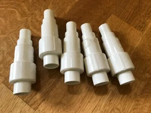 5X 1/2" PVC Coupling - 2" of Expansion Sleeve DIY repair broken pipe Lot of (5) - Picture 1 of 8