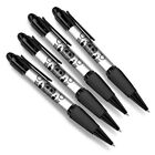 Set of 4 Matching Pen BW - Awesome Born To Dive Scuba Skull #40583