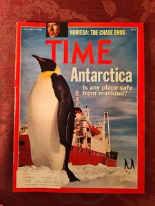 TIME Magazine January 15 1990 ANTARCTICA Panama Noriega - Picture 1 of 1