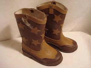 Vintage Cool Pair Of Rubber Western Style Kids Boots Size 7 - Picture 1 of 4