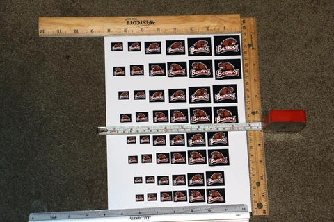 1990's Oregon State Beavers DECAL SHEET NCAA many sizes football helmets OSU New Cover